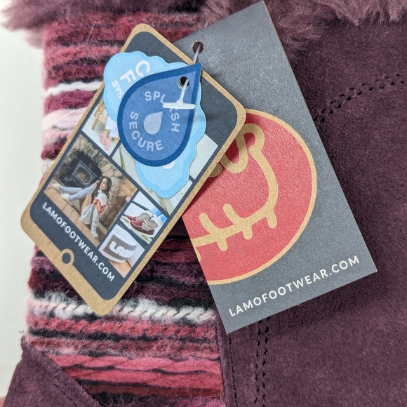 NWT Lam Womens Willow Winter Boots Plum Suede Size 9 - Picture 7 of 10